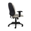 Agent Chair Model 1425 by 9to5 Seating in White with Black Accents-2