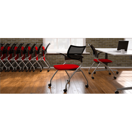 Bella Chair Model 1310 by 9to5 Seating in Orange-4