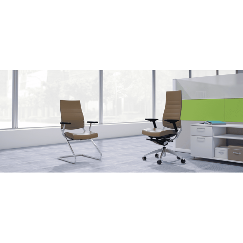 Cosmo Chair Model 3220 by 9to5 Seating in Gray-2