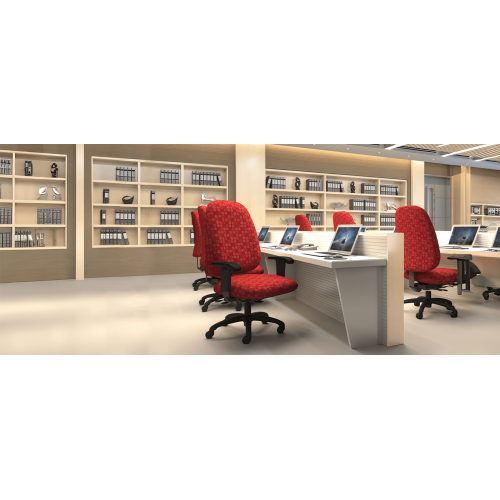 9to5 Seating Logic Plus Chair Model 1790 in Orange-3