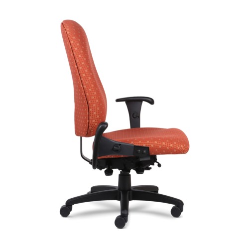 9to5 Seating Logic Plus Chair Model 1790 in Orange-1