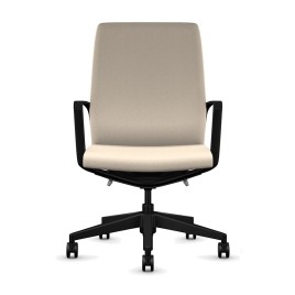 Mila chair model 3760 UB by 9to5 Seating in white