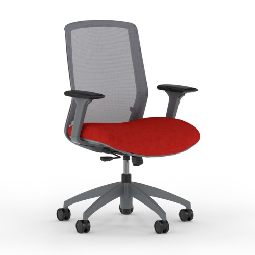 Neo Lite Chair Model 3150 by 9to5 Seating in Red-1