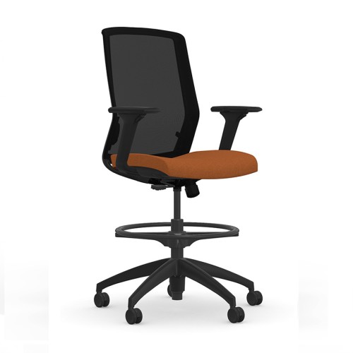 Neo Chair Model 3160 CY30 by 9to5 Seating in Orange-1