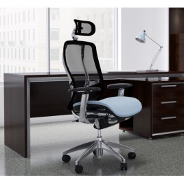 Vesta_3085 - office chair, on castors, graphite color