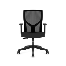 9to5Seating @205 - Office Chair, Color Black, Sleek Silhouette, Comfort Without Compromising Design, Steel Base On Castors | Office & Home