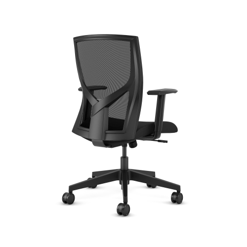 9to5Seating @205 - Office Chair, Color Black, Sleek Silhouette, Comfort Without Compromising Design, Steel Base On Castors | Office & Home-3