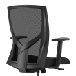 9to5Seating @205 - Office Chair, Color Black, Sleek Silhouette, Comfort Without Compromising Design, Steel Base On Castors | Office & Home-6