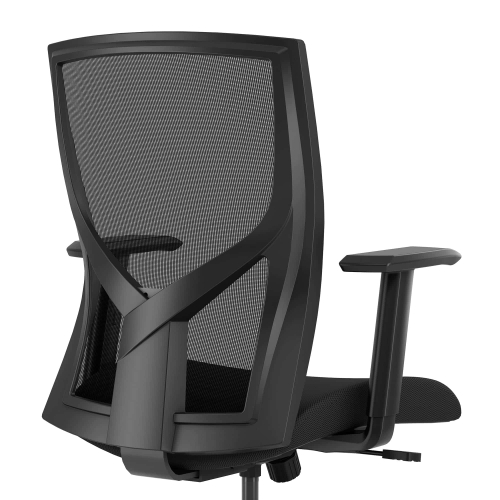 9to5Seating @205 - Office Chair, Color Black, Sleek Silhouette, Comfort Without Compromising Design, Steel Base On Castors | Office & Home-6
