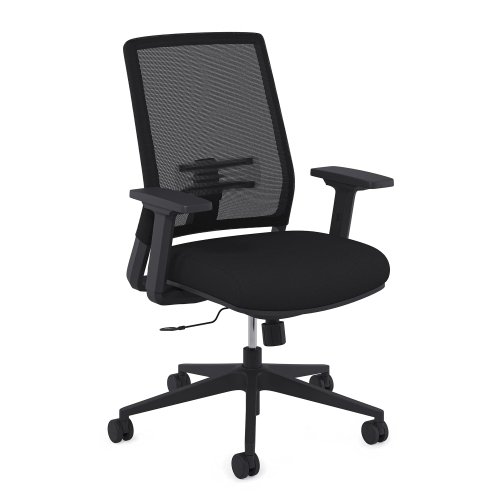 9to5Seating @206 - Office Chair, Color Black, Contemporary Design, Comfort And Elegance, Steel Base On Castors | Desk Work-1