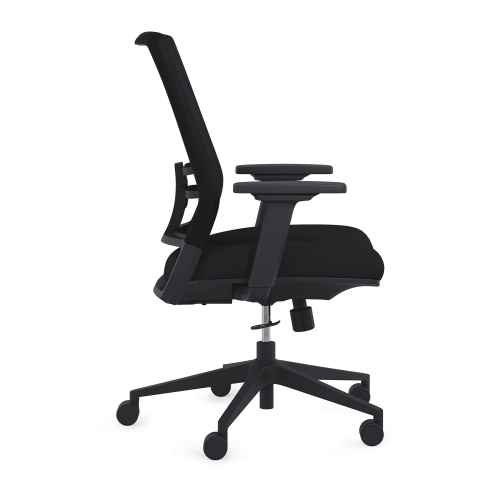 9to5Seating @206 - Office Chair, Color Black, Contemporary Design, Comfort And Elegance, Steel Base On Castors | Desk Work-2