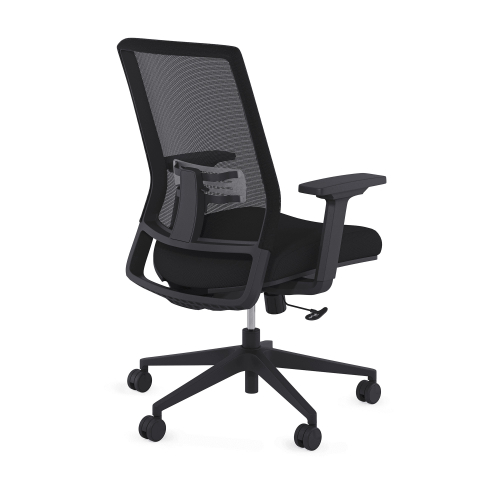 9to5Seating @206 - Office Chair, Color Black, Contemporary Design, Comfort And Elegance, Steel Base On Castors | Desk Work-3