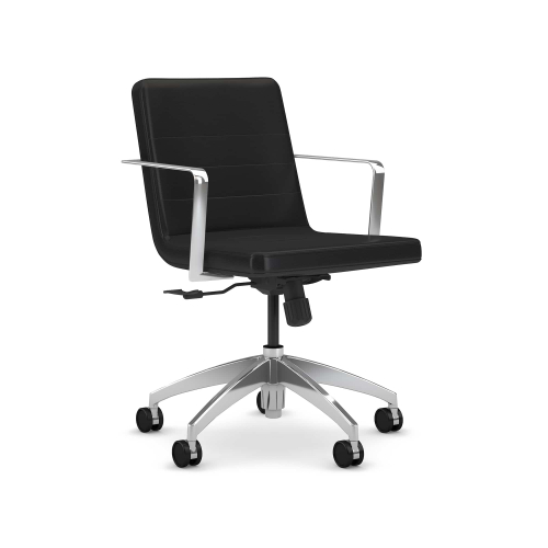 9to5Seating @245 - Office Chair, Color Black, Stylish Dimension And Fashion Forward Element, Steel Base On Castors | Offices-1