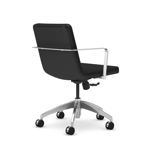 9to5Seating @245 - Office Chair, Color Black, Stylish Dimension And Fashion Forward Element, Steel Base On Castors | Offices-3