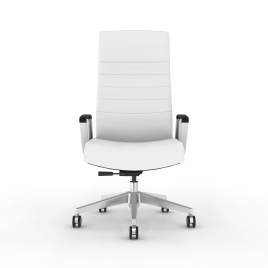 9to5Seating @306 - Office Chair, Color White, Effortless Rotation And The Adjustable Height, Steel Base On Castors | Multi-purpose Offices