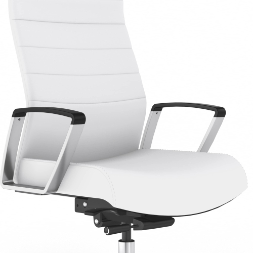 9to5Seating @306 - Office Chair, Color White, Effortless Rotation And The Adjustable Height, Steel Base On Castors | Multi-purpose Offices-5