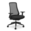 9to5Seating Vito - Office Chair, Color Black, Modern Styling With Intuitive Ergonomics, Steel Base On Castors | Workstations-1