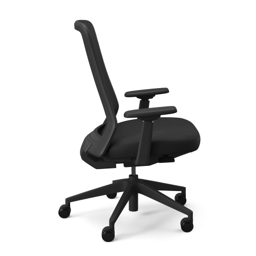 9to5Seating Vito - Office Chair, Color Black, Modern Styling With Intuitive Ergonomics, Steel Base On Castors | Workstations-2