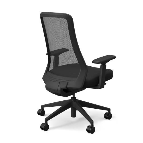 9to5Seating Vito - Office Chair, Color Black, Modern Styling With Intuitive Ergonomics, Steel Base On Castors | Workstations-3
