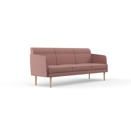 Three-seater sofa ARCIPELAGO from Narbutas in dusty pink with dimensions 200x70x83 cm and backrest height 42 cm