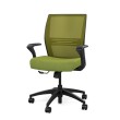 SitOnIt Amplify task chair with medium back, mesh back, green fabric seat, black frame, on wheels-6