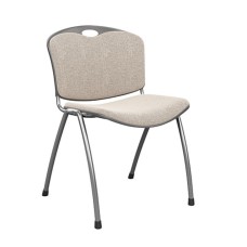 Anytime multipurpose chair by SitOnIt in beige with upholstered back and seat