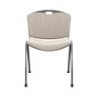 Anytime multipurpose chair by SitOnIt in beige with upholstered back and seat-4