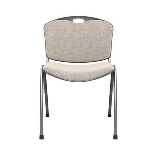 Anytime multipurpose chair by SitOnIt in beige with upholstered back and seat-4