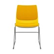 SitOnIt Baja Wire Rod Multi-Purpose Chair in Yellow with Upholstered Back and Seat-4
