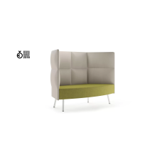 A lounge chair with CUMULUS panels from Narbutas in beige with dimensions of 107x69x113 cm and a backrest height of 42 cm