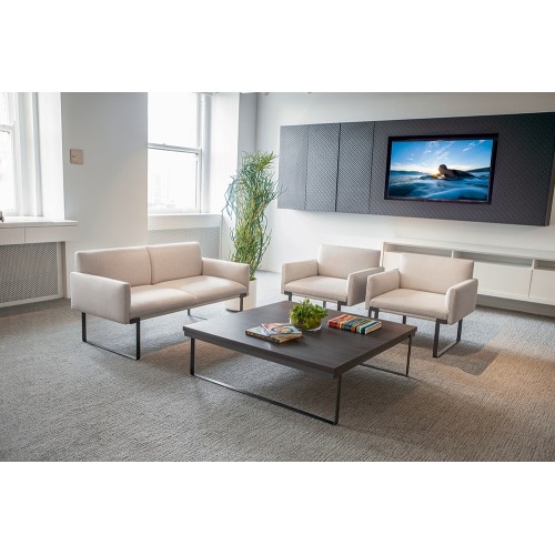 SitOnIt Cameo Modular Single Lounge Seat in Orange Without Armrests-8