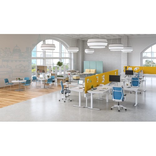 SitOnIt Cameo Modular Single Lounge Seat in Orange Without Armrests-5