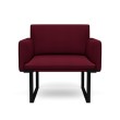 SitOnIt Cameo Modular Single Lounge Seat in Burgundy-4