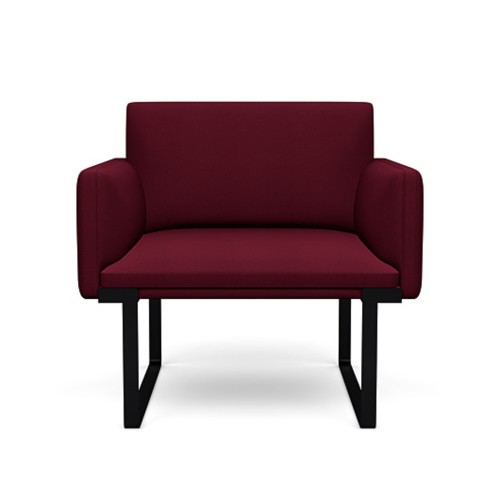 SitOnIt Cameo Modular Single Lounge Seat in Burgundy-4
