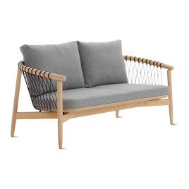 Crosshatch - Living Room Sofa, Fabric - Gray, CY03