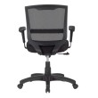 Office chair on castors, Maze LOOP arms, fabric on the seat, backrest - mesh, black color-2