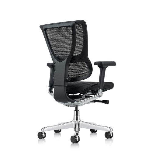 Office chair on castors, Ergohuman GEN2 high all mesh, black color-1