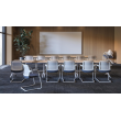 Conference and meeting table FLIP-TOP from Narbutas in white with dimensions 140x80x73 cm-1