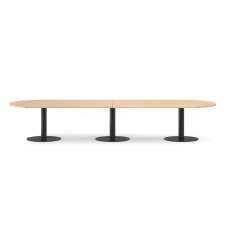 FORUM conference table by Narbutas in bleached oak colour with dimensions 420x140x74 cm