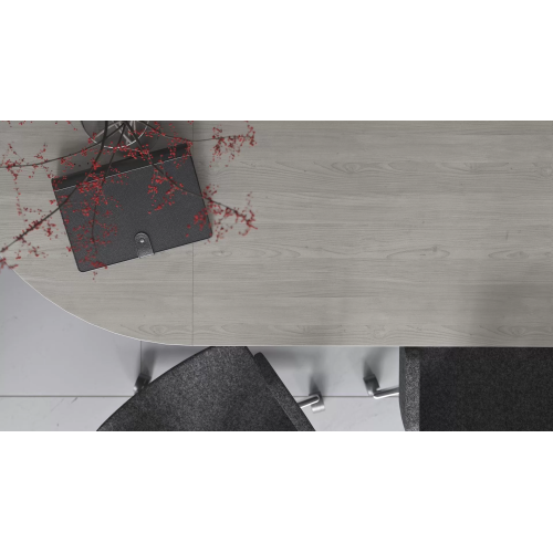 FORUM conference table by Narbutas in bleached oak colour with dimensions 420x140x74 cm-2