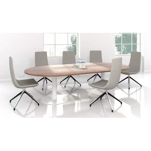 FORUM conference table by Narbutas in bleached oak colour with dimensions 420x140x74 cm-4