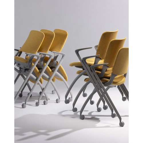 Flyte Multipurpose Stackable Chair by SitOnIt in White-8