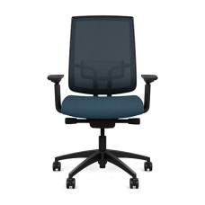 Office chair on castors - Focus 2.0 from SitOnIt, dark blue color