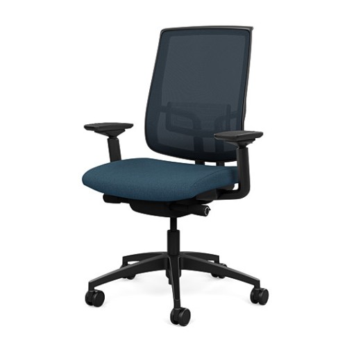 Office chair on castors - Focus 2.0 from SitOnIt, dark blue color-4