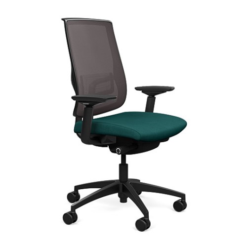 Office chair on castors - Focus 2.0 from SitOnIt, green color-3