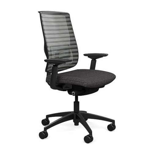 Office chair on castors - Focus 2.0 from SitOnIt, black color-3