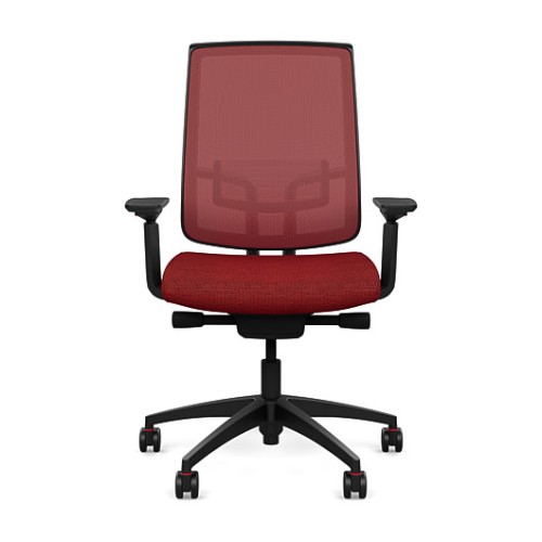 Office chair on castors - Focus 2.0 from SitOnIt, red color