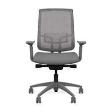 Office chair on castors - Focus 2.0 from SitOnIt, silver color