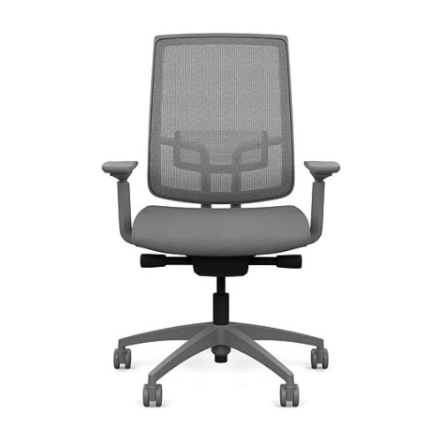 Office chair on castors - Focus 2.0 from SitOnIt, silver color