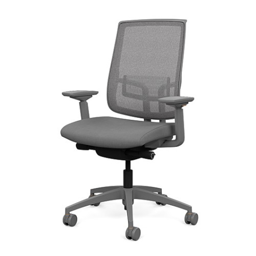 Office chair on castors - Focus 2.0 from SitOnIt, silver color-4